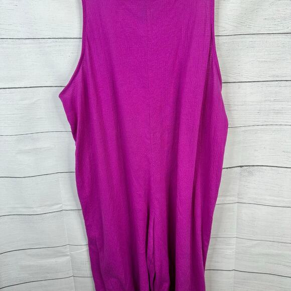 Swimsuits For All Womens size XL 14 16 Jumpsuit Beach Coverup Swimsuit Purple - Picture 4 of 8